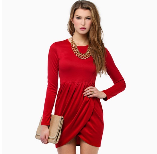 colier pentru rochie roșie