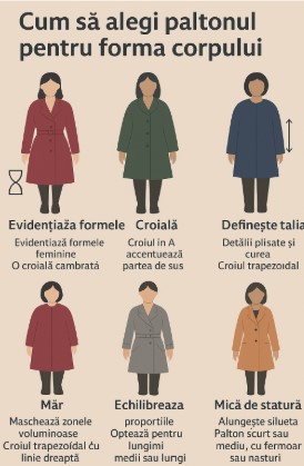 Ce palton se potrivește siluetei tale?